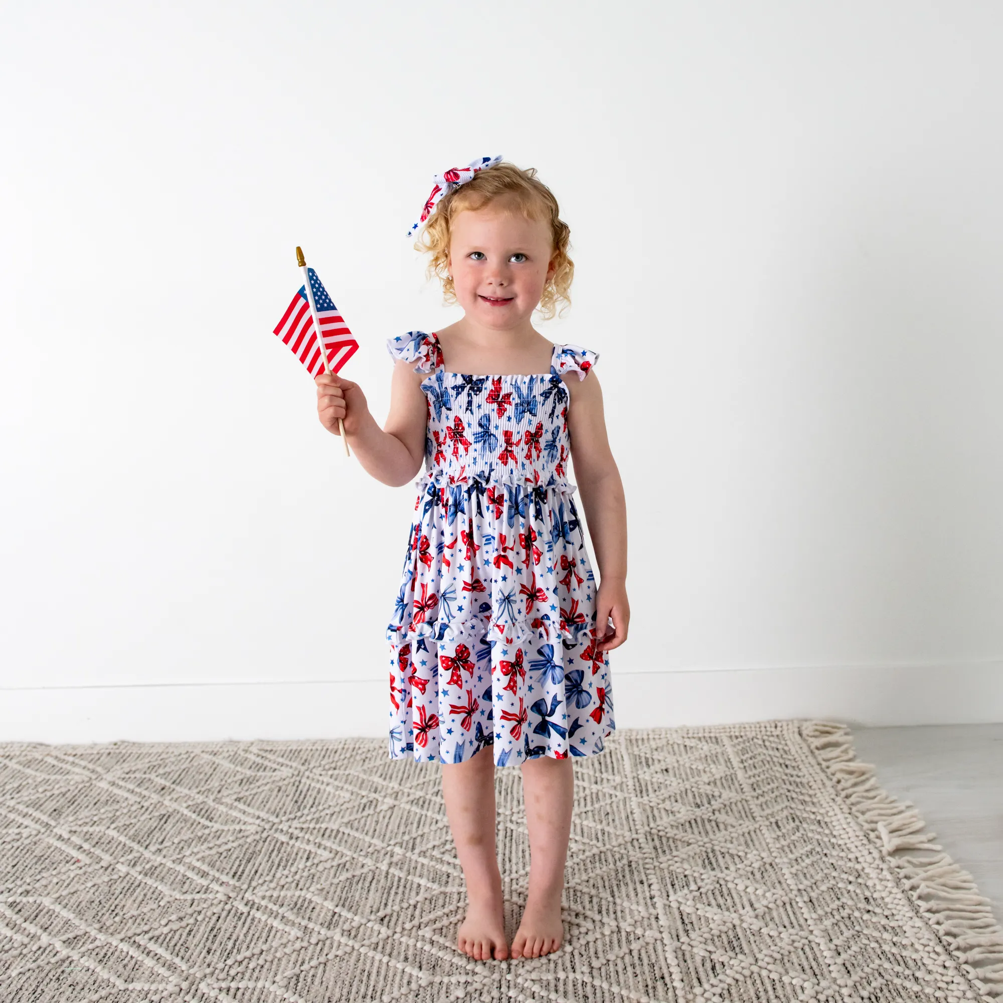 Eleanor Bows SMOCKED DRESS