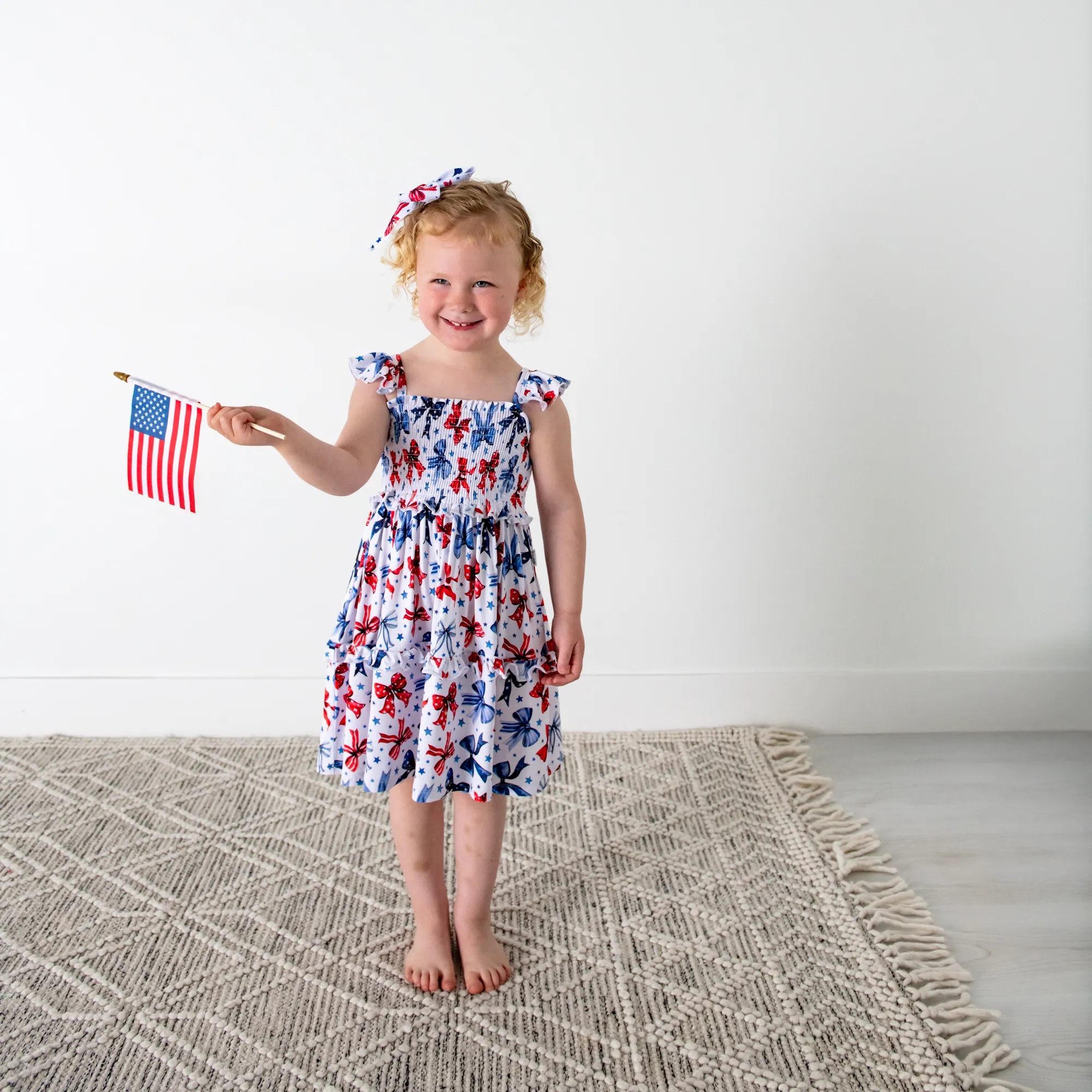 Eleanor Bows SMOCKED DRESS