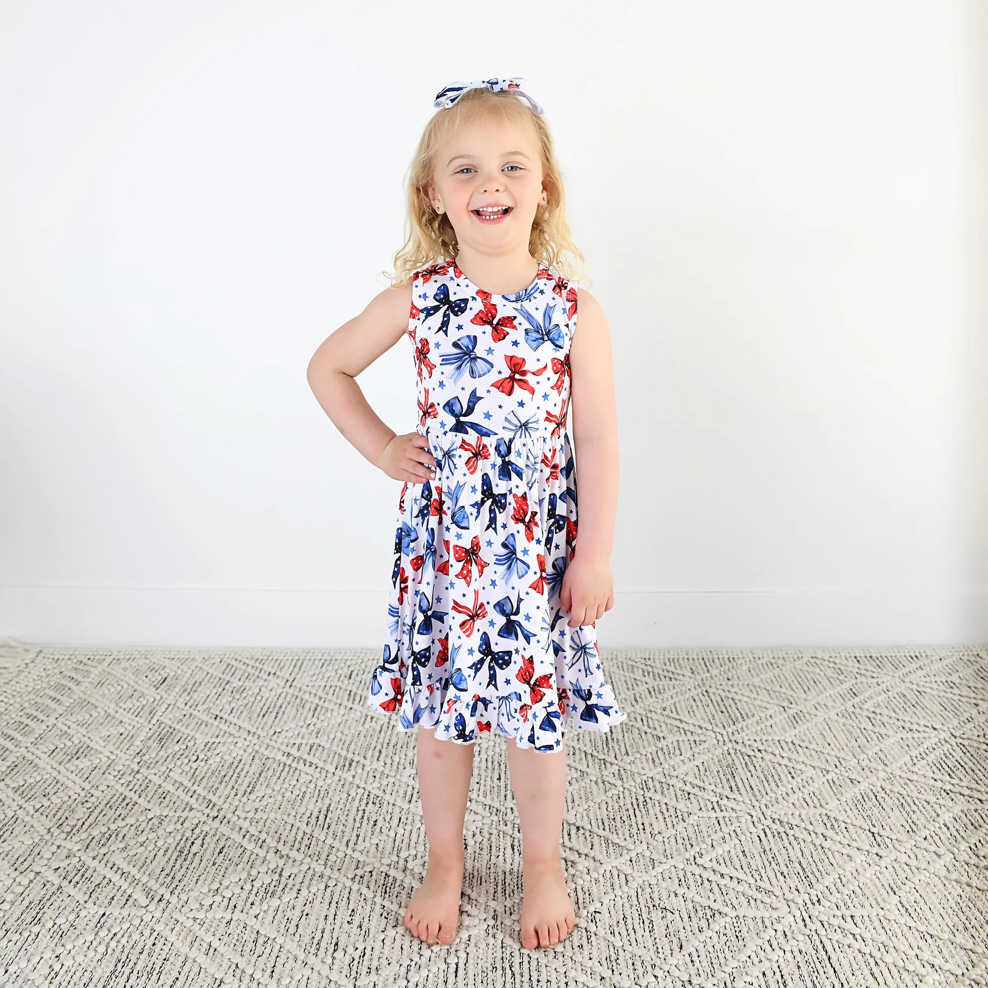 Eleanor Bows TANK TWIRL DRESS