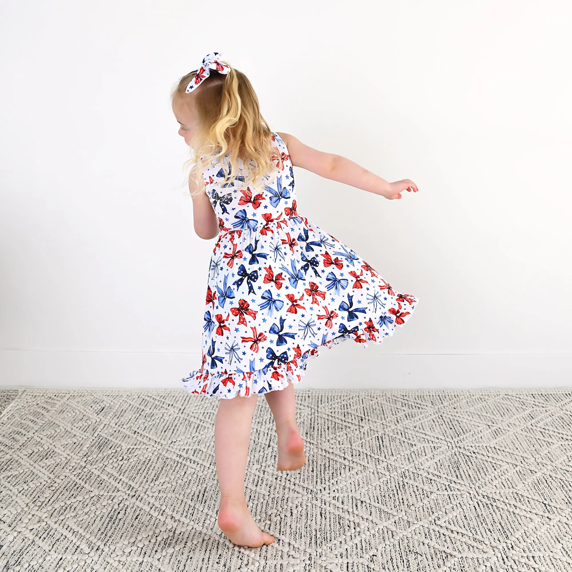 Eleanor Bows TANK TWIRL DRESS