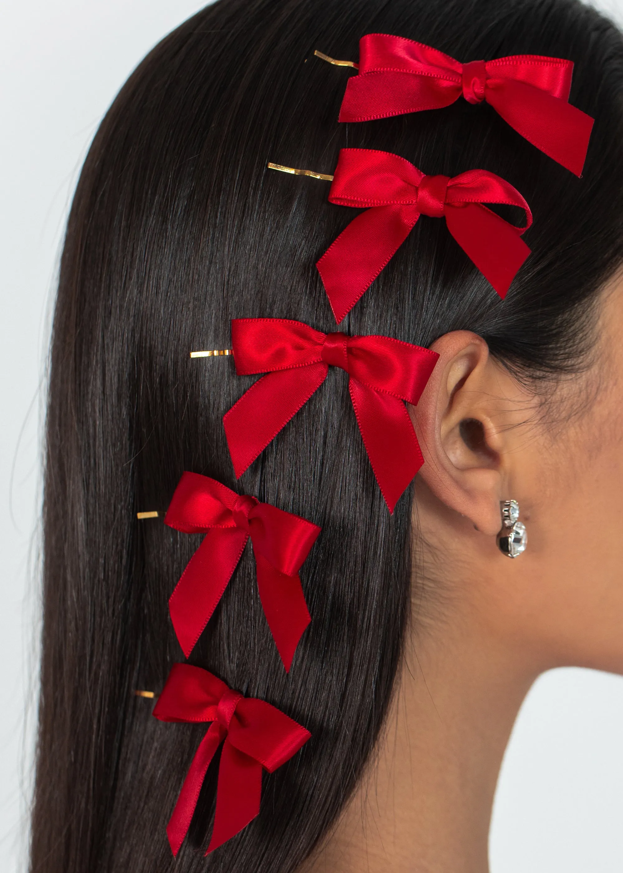 Emma Bobby Pin Set -- Cherry