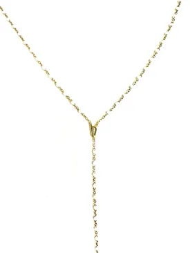 Enamel Bead Y Necklace