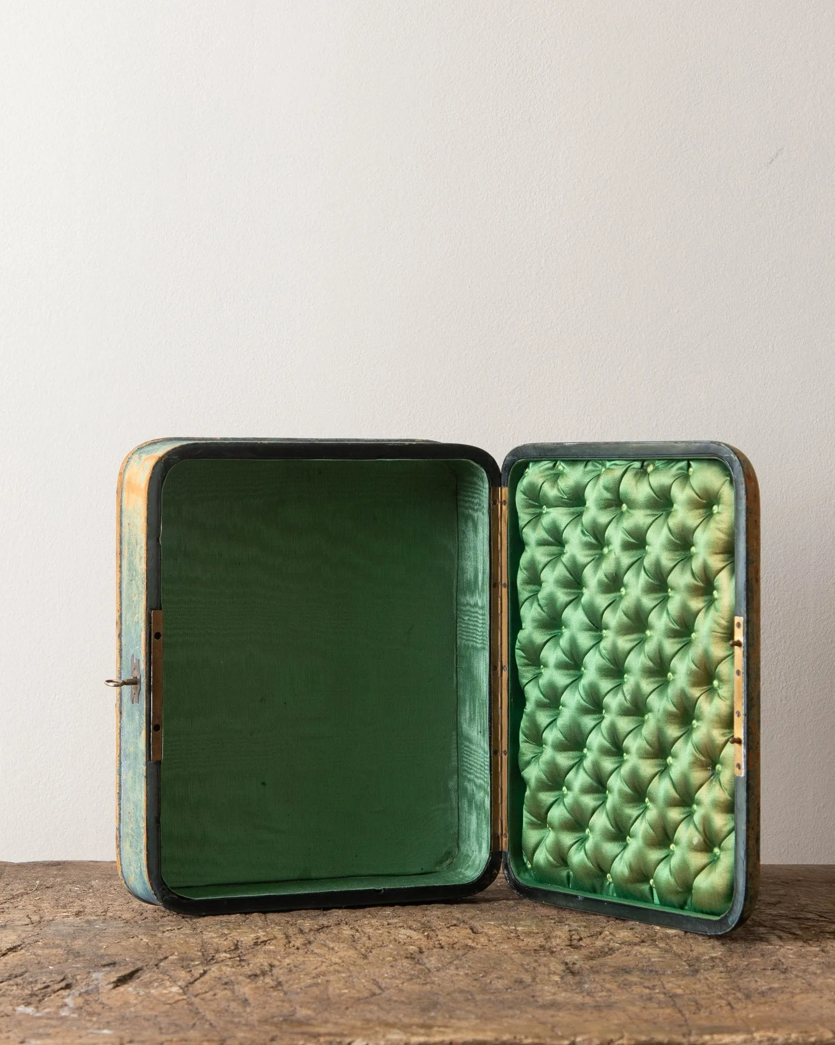 English Victorian Leather Box From 1880