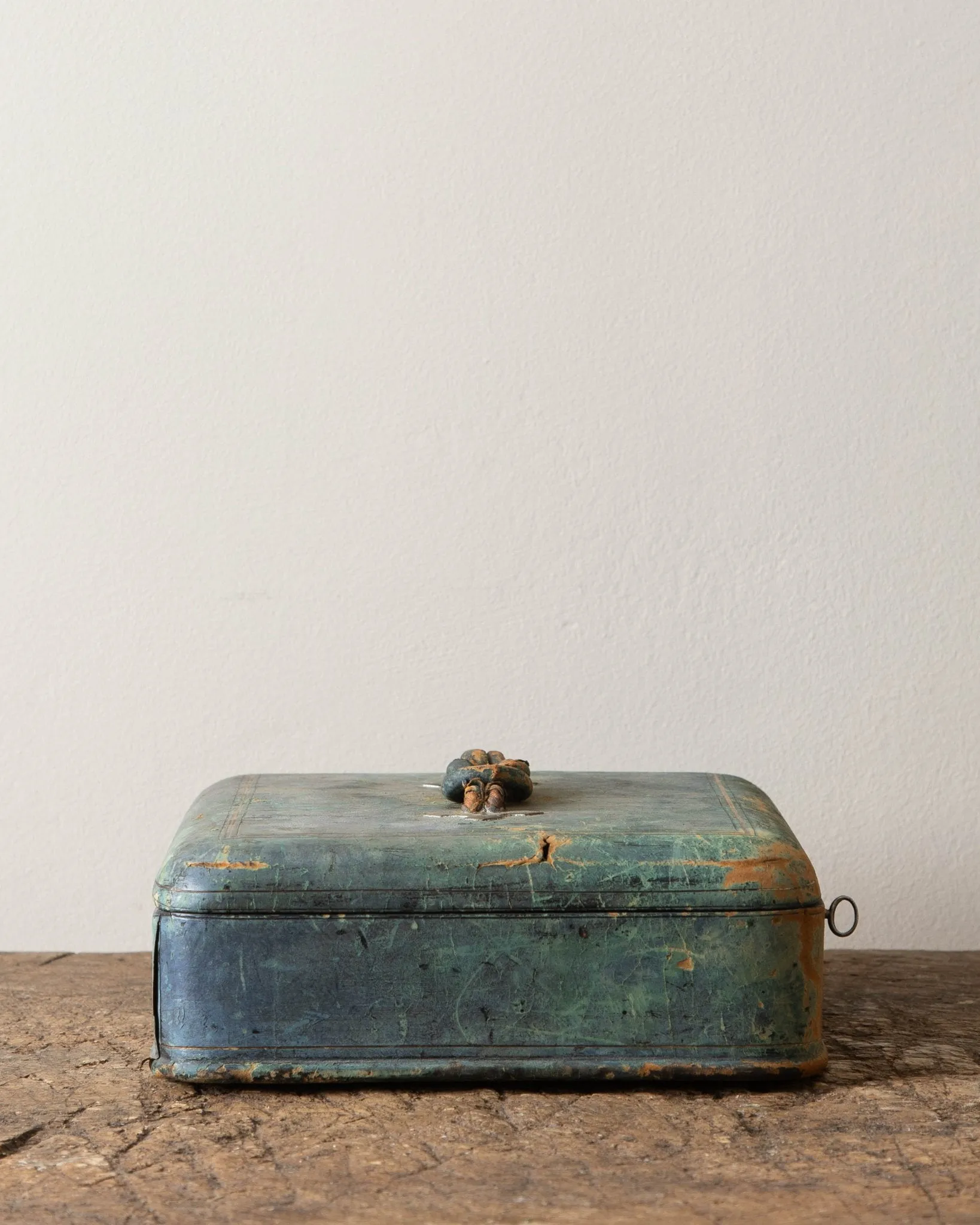 English Victorian Leather Box From 1880