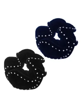 Equetech Crystal Velvet Hair Scrunchie