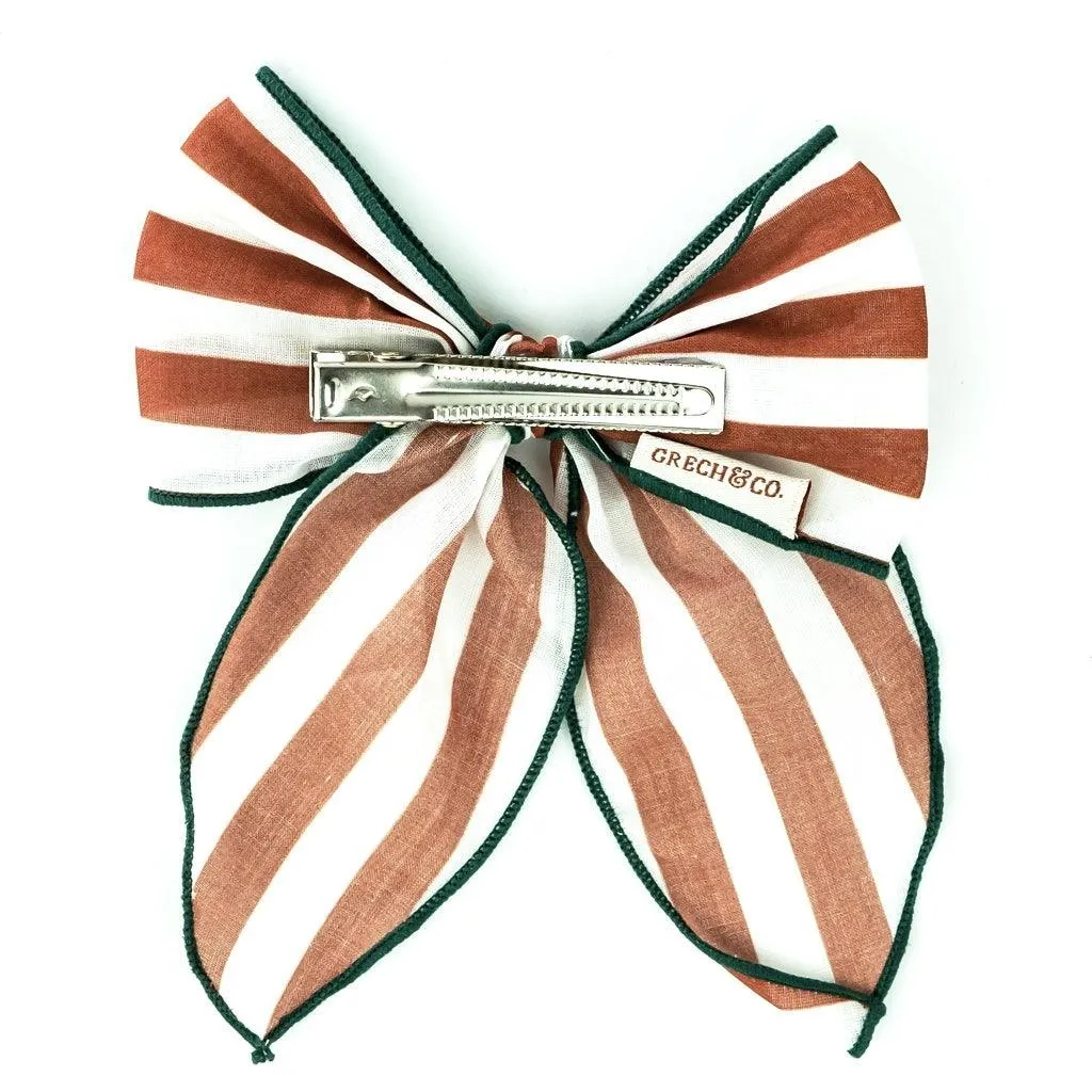 Fable Bow-Large Size - Stripes Atlas   Tierra