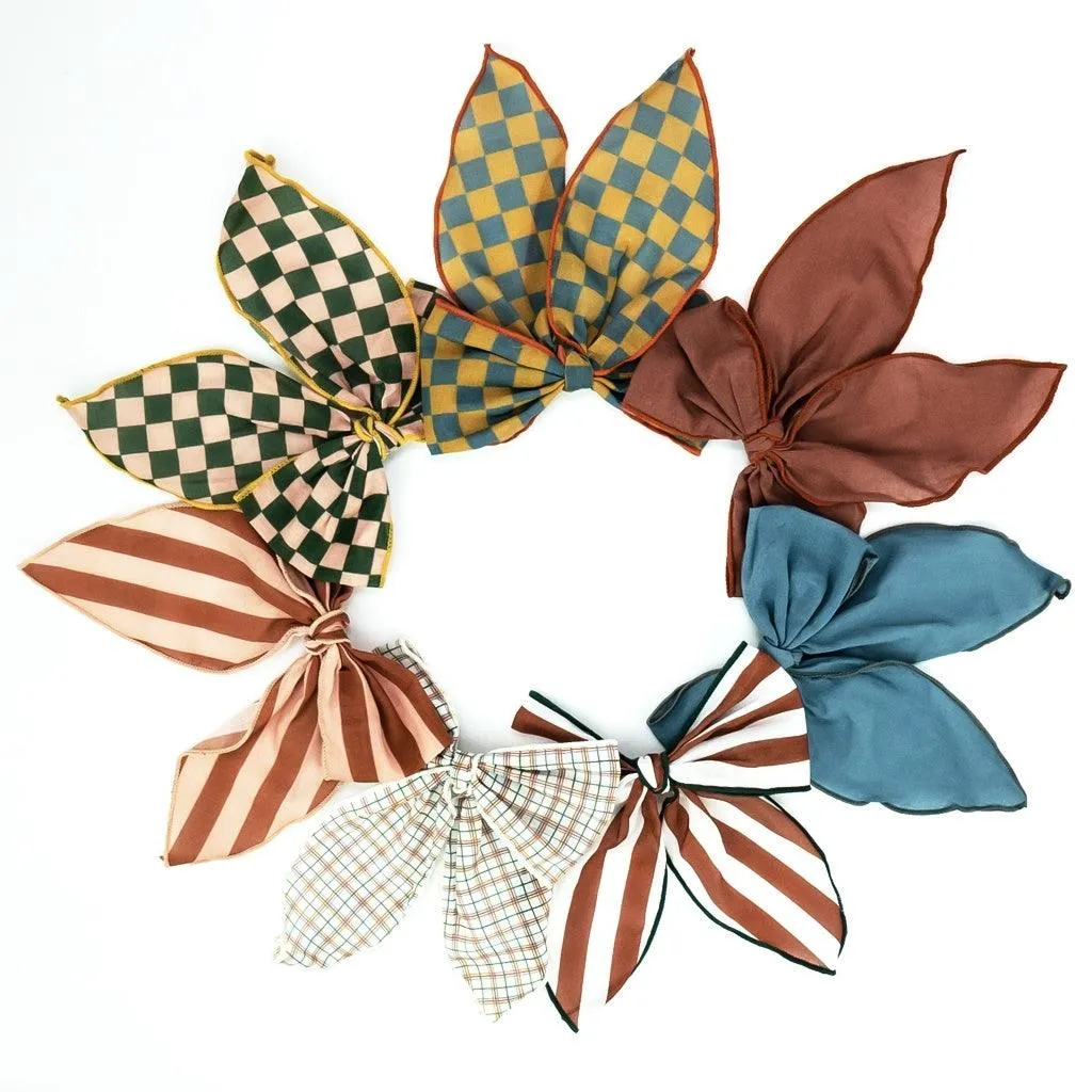 Fable Bow-Mid Size - Plaid Pattern