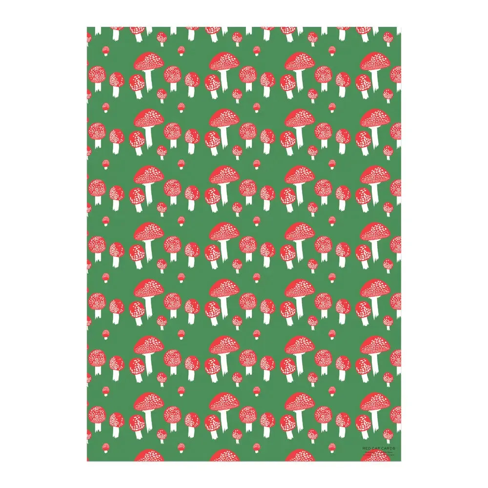 Festive Mushroom Gift Wrap