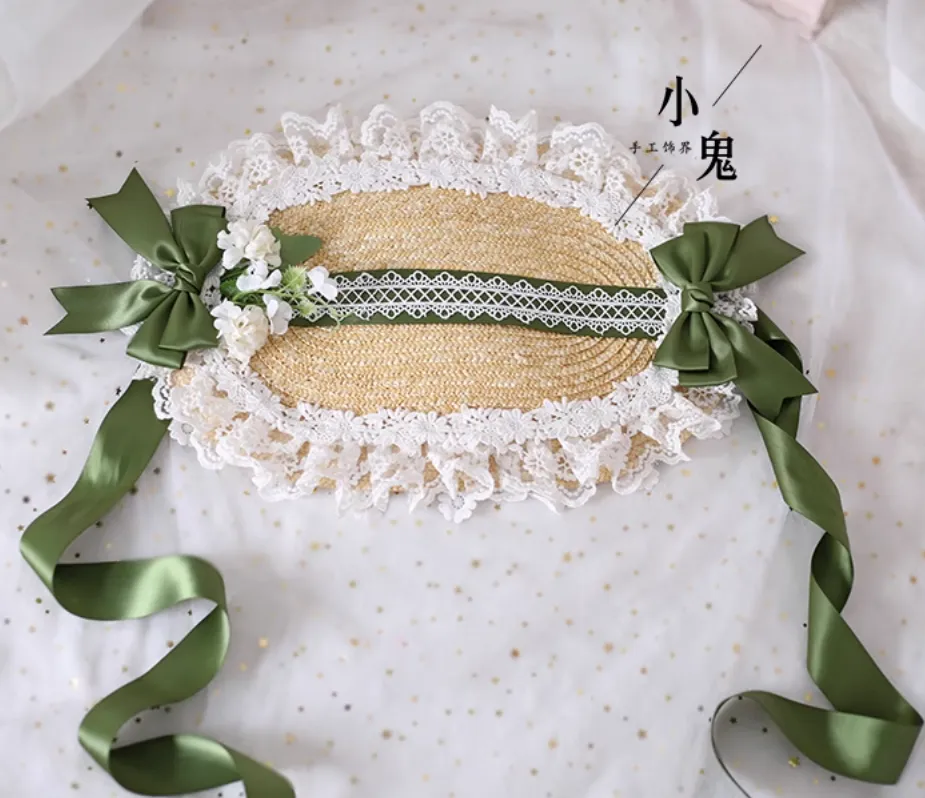 Floral Straw Headdress