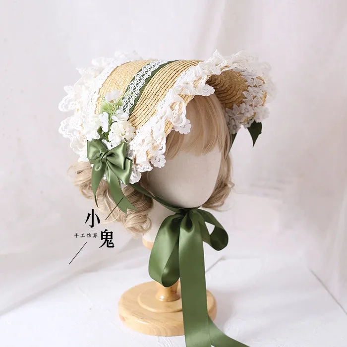 Floral Straw Headdress