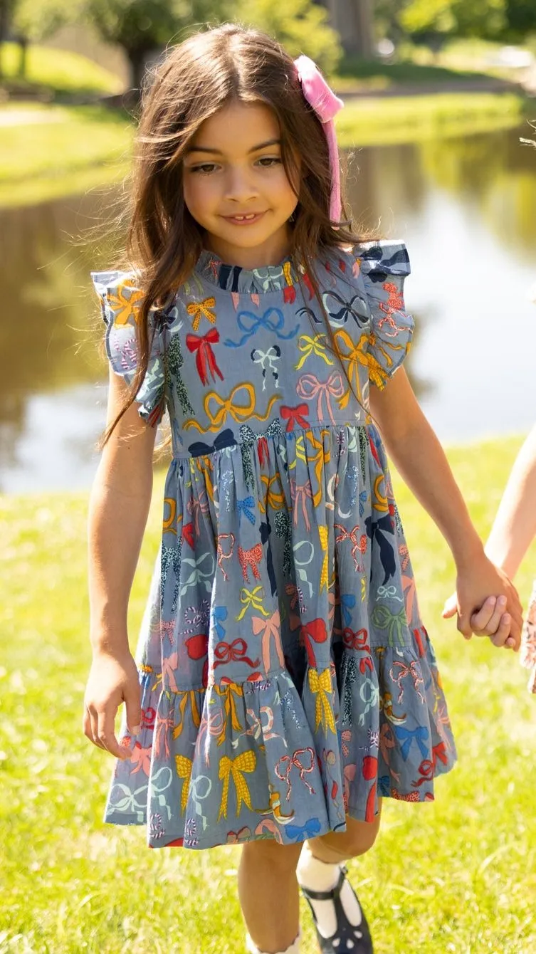 Girl's Jennifer Dress Bows on Bows