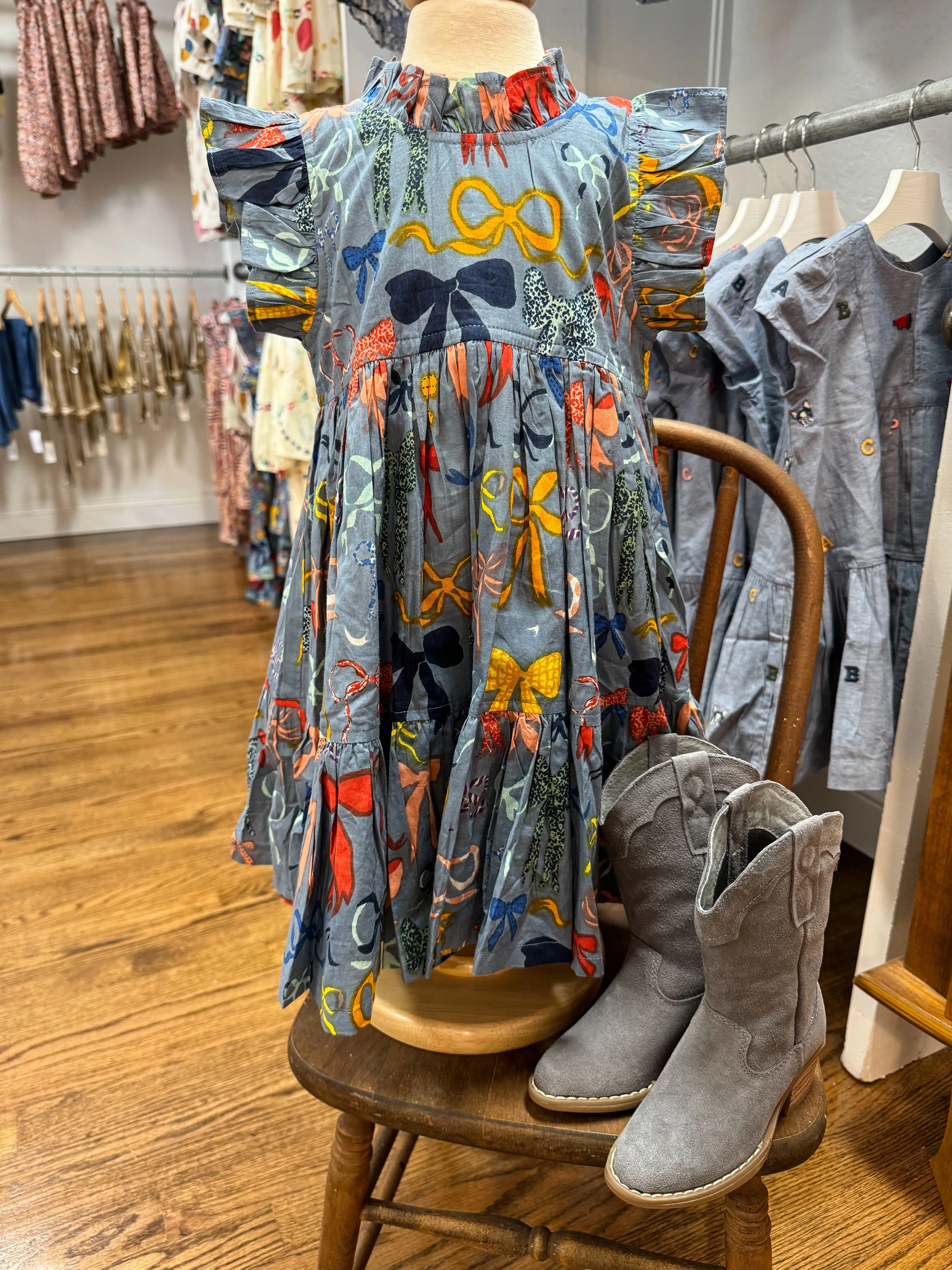 Girl's Jennifer Dress Bows on Bows