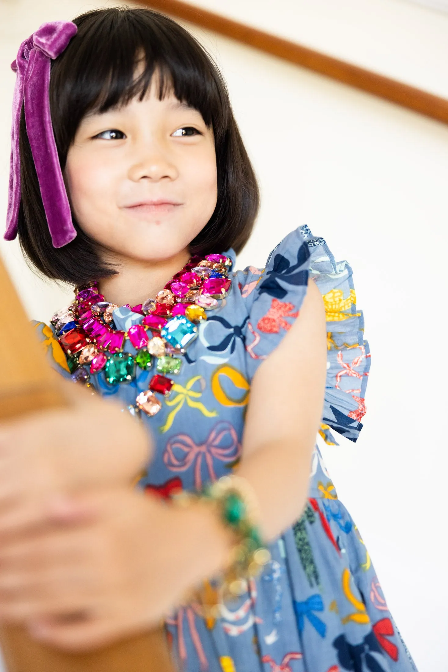 Girl's Jennifer Dress Bows on Bows