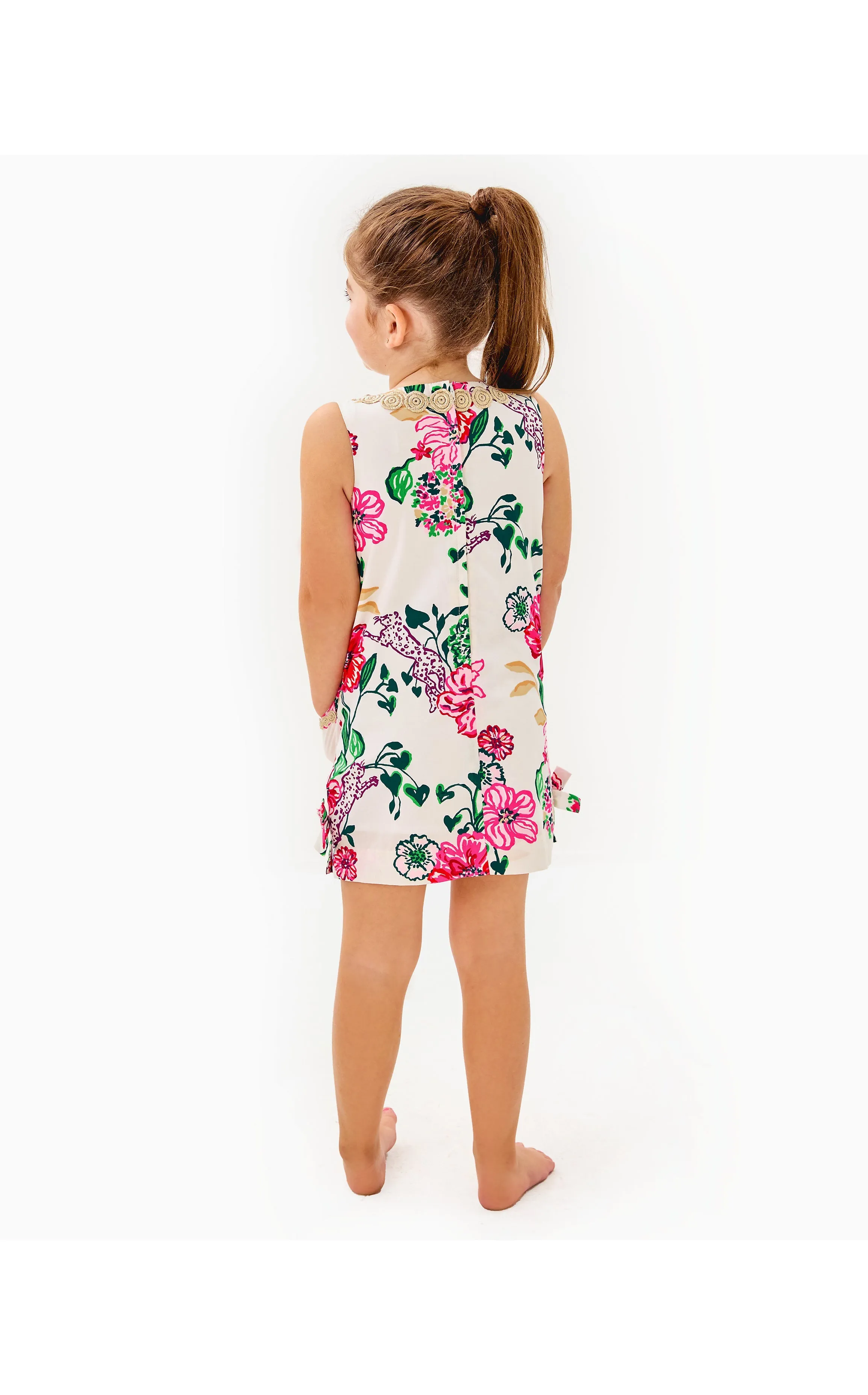 Girls Little Lilly Classic Shift Dress Safari Sanctuary