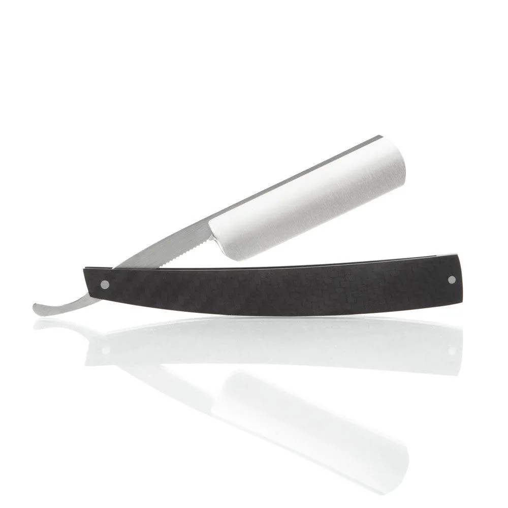 Grim Blades Round Tip Carbon Fiber with Luxury Shave Kit