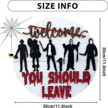 Halloween Horror Welcome Sign