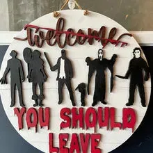 Halloween Horror Welcome Sign