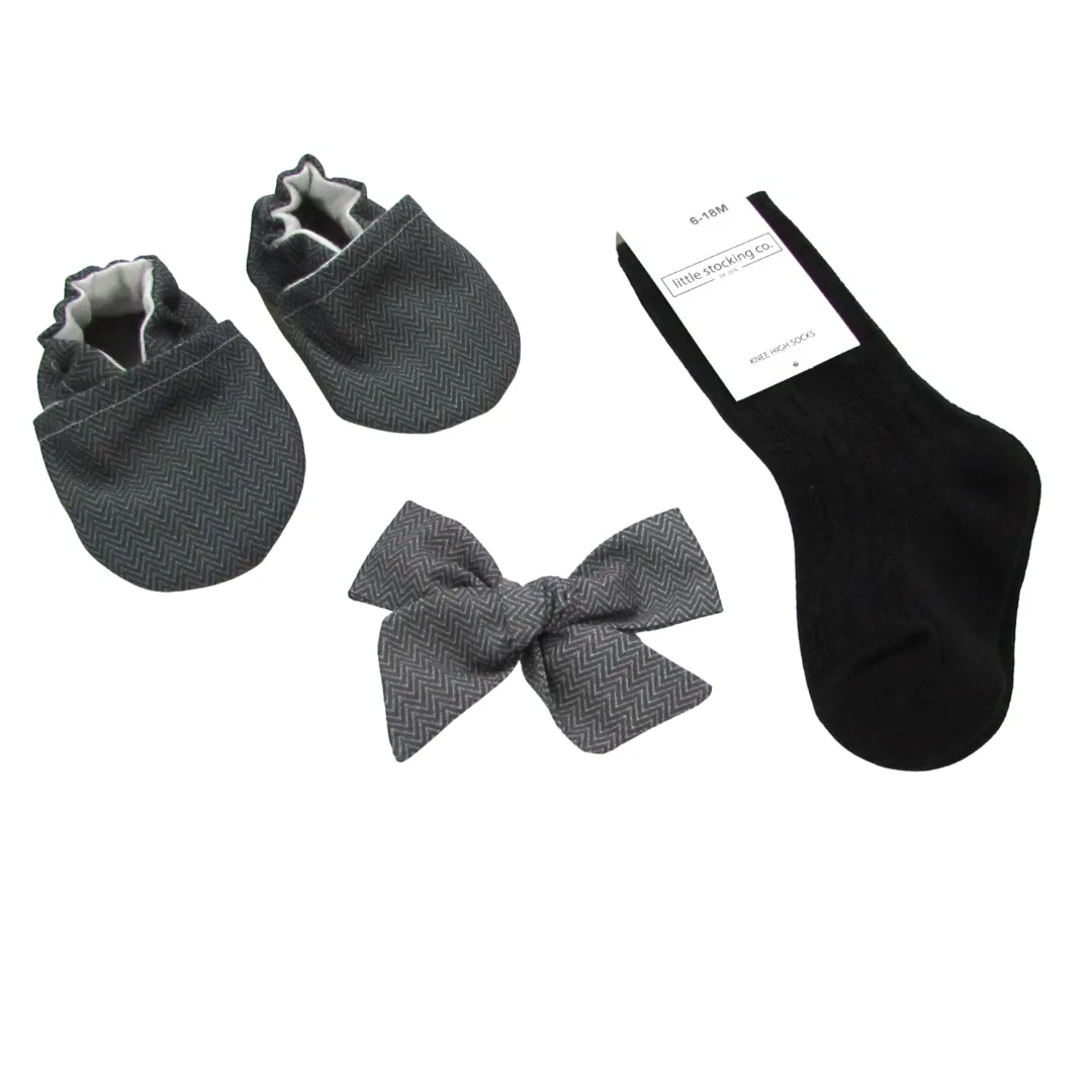 Herringbone Hair Bow