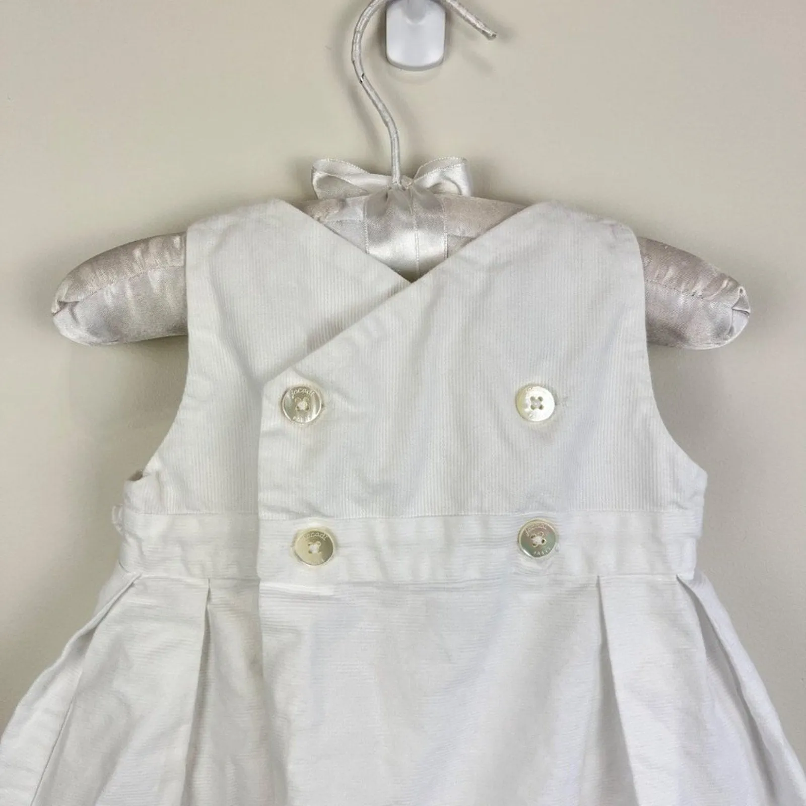 Jacadi Paris Sleeveless White Dress 6 Months