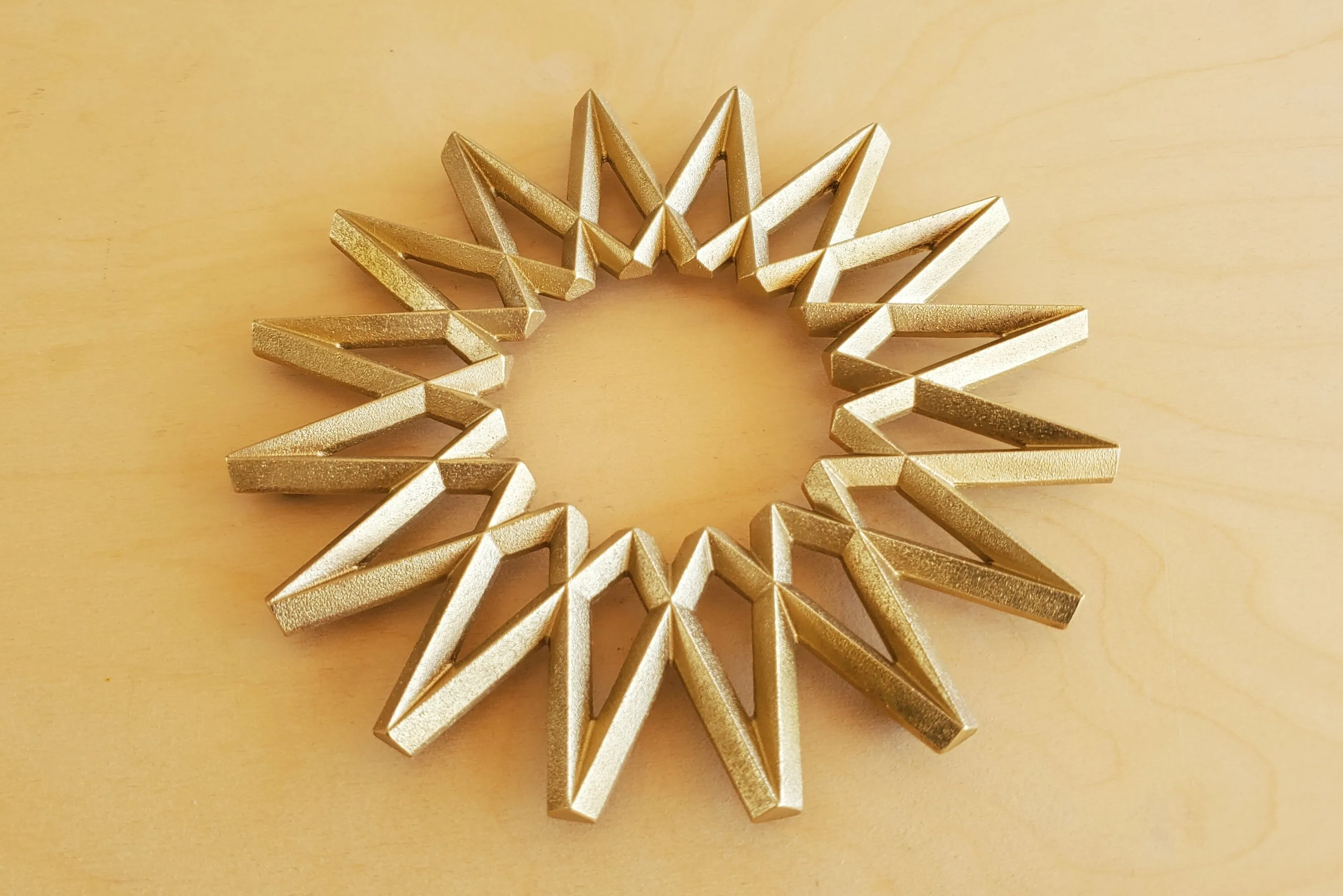 Japanese Brass "Galaxy" Trivet