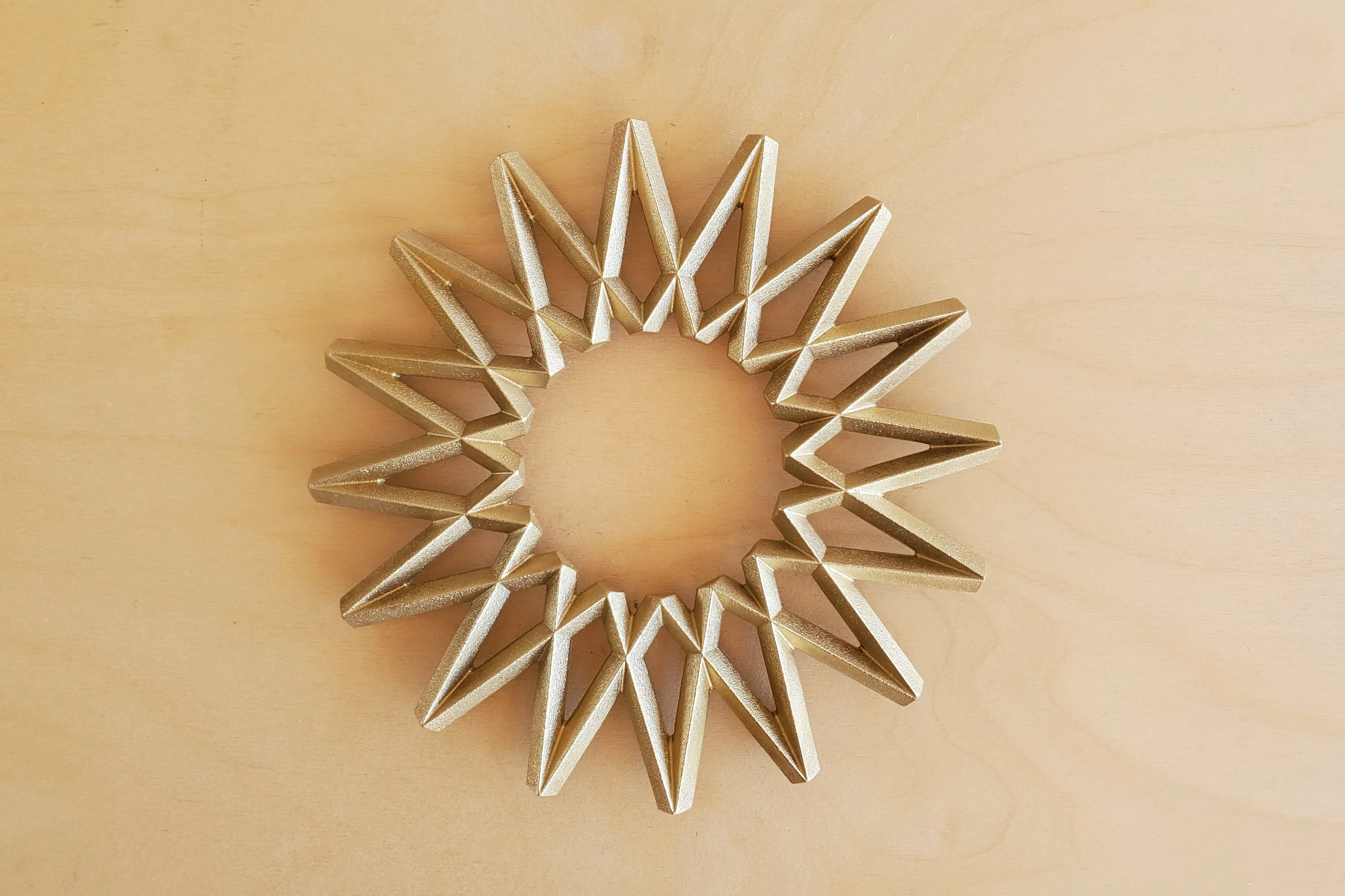 Japanese Brass "Galaxy" Trivet