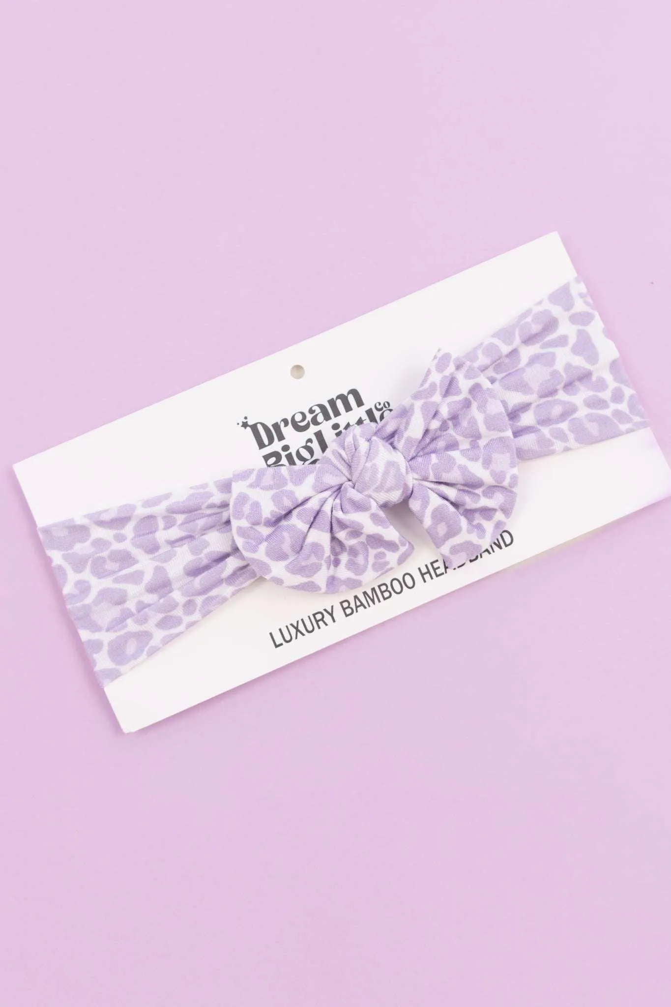 Lavender Leopard Dream Bow