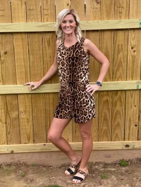 Leopard Print Romper