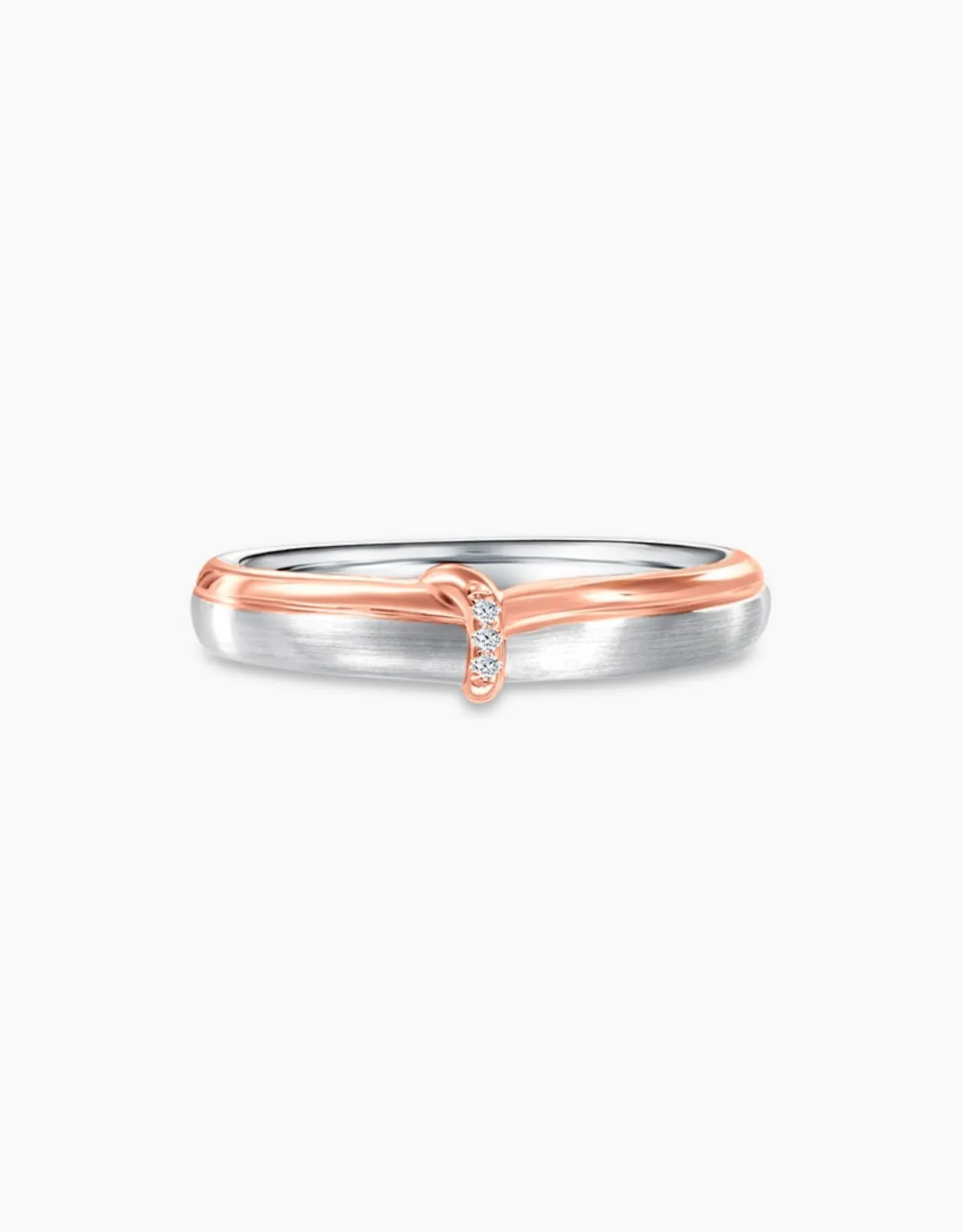 LVC Noeud Promise Diamond Wedding Band