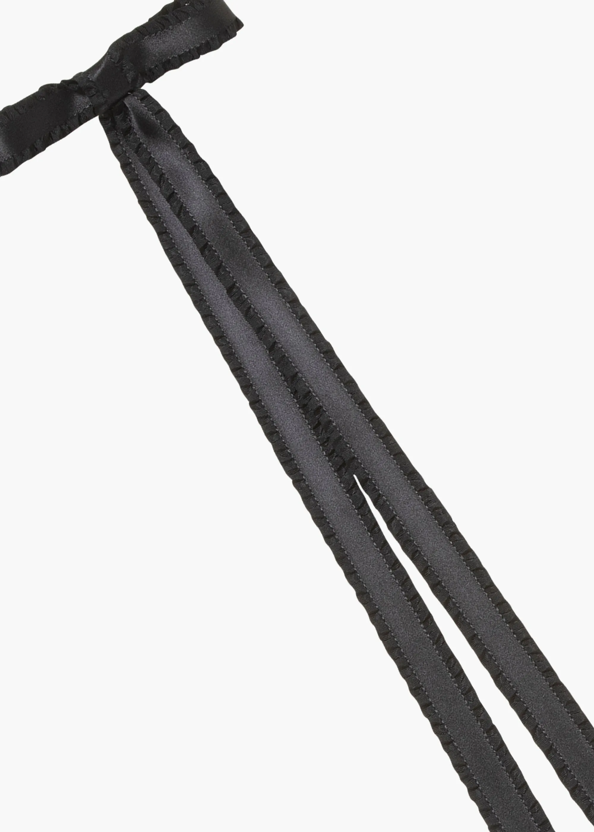 Mabel Bow Barrette -- Black