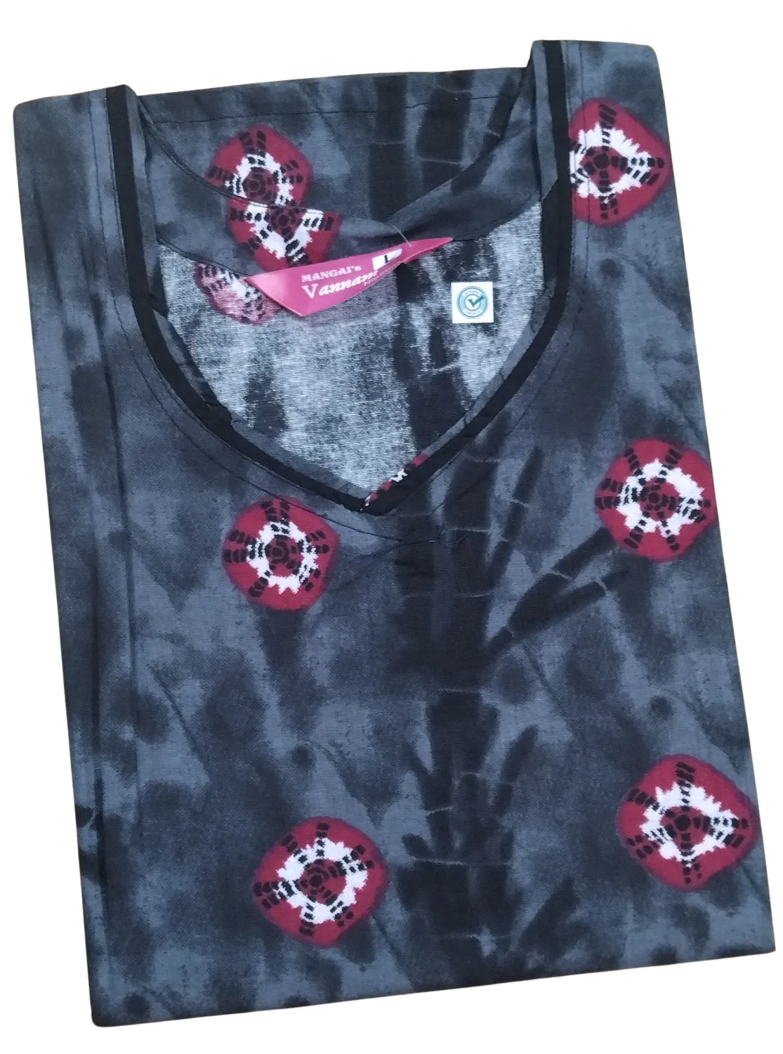 MANGAI New Regular Fit Cotton Printed  Nighties - All Over Printed Stylish Nightwear for Stylish Women | Side Cut Pocket | Beautiful Nighties for Stylish Women's (VNM)
