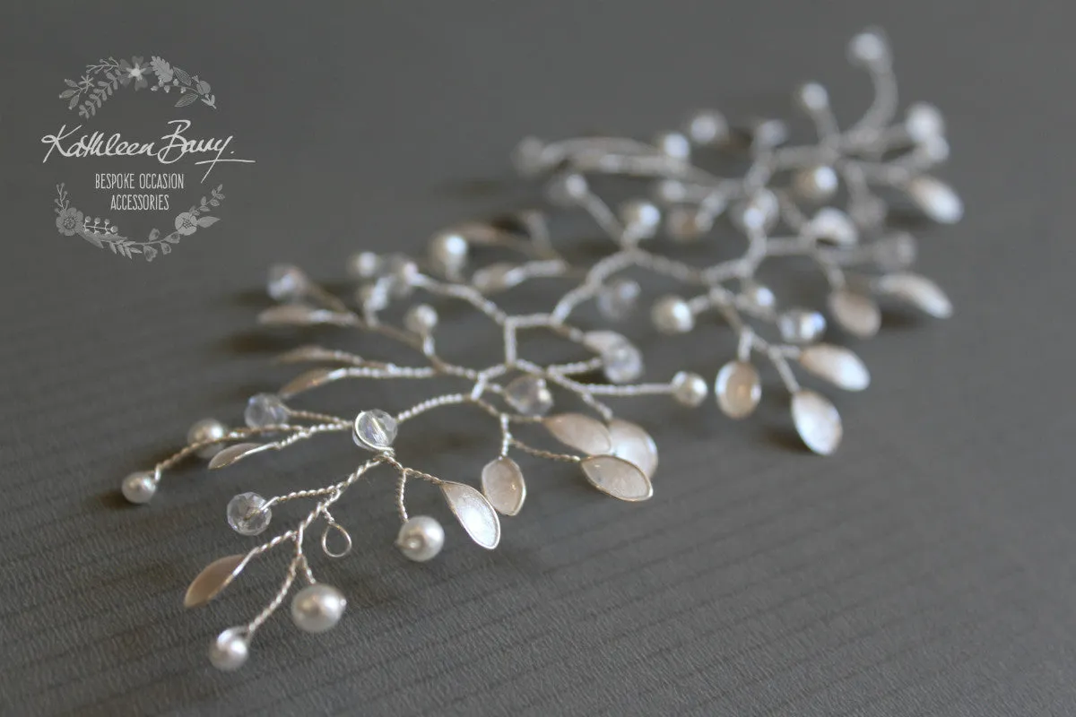Maryke Hairpiece style wedding hair accessory - available in silver, gold, rose gold