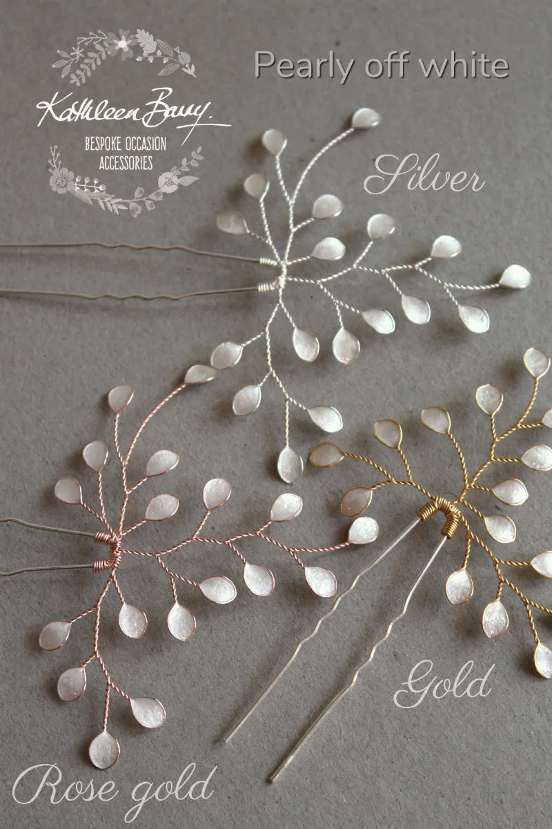 Maryke Hairpiece style wedding hair accessory - available in silver, gold, rose gold