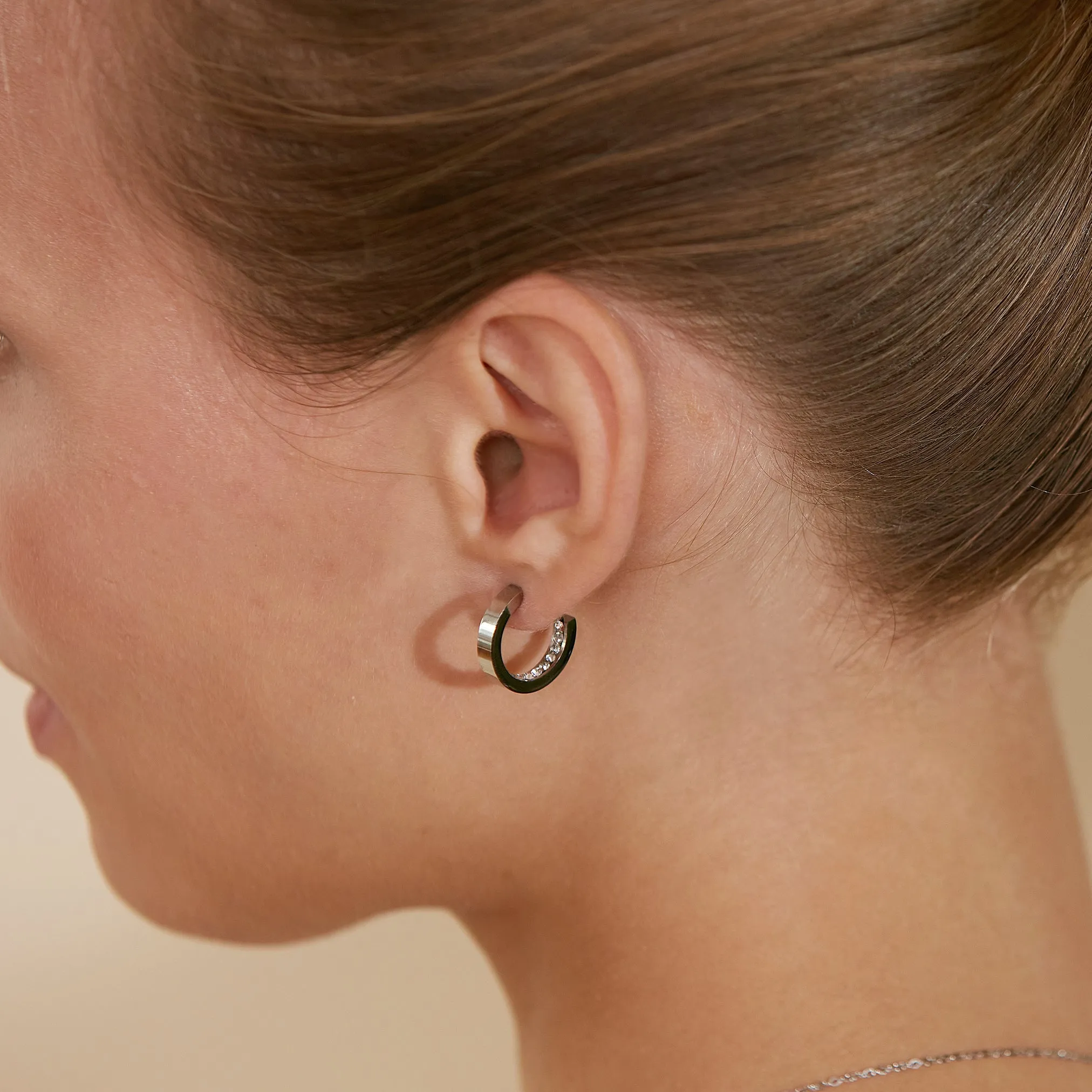 Monaco Earrings Mini Steel