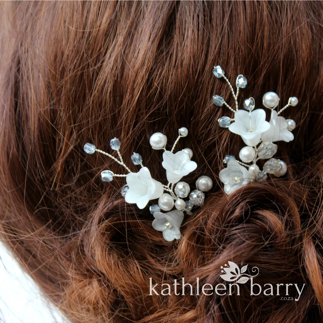 Monica pale blue hair pins mix and match - 3 styles - Rose gold, Gold or silver (sold individually)