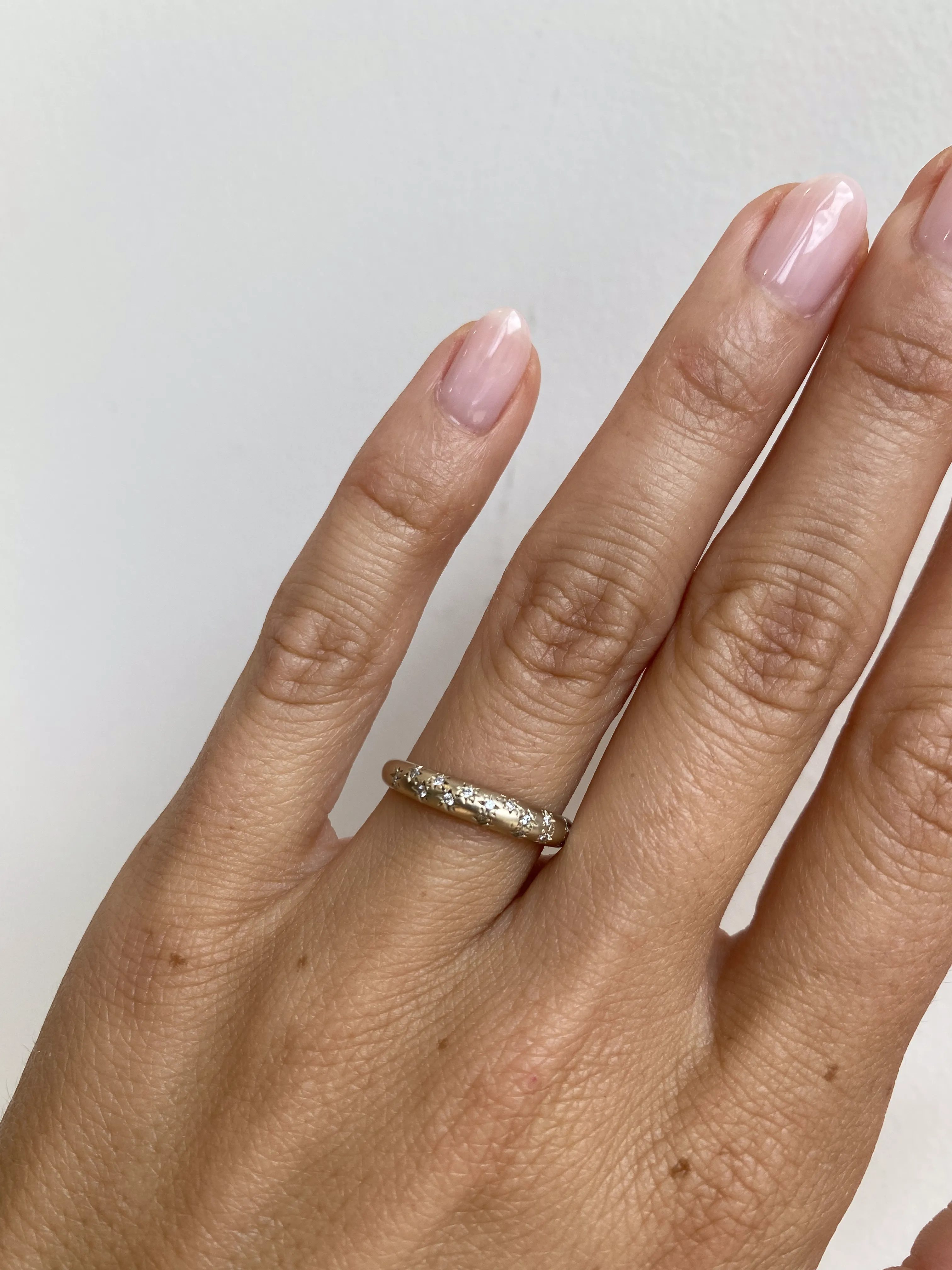 Moon Band / Star Set Diamonds