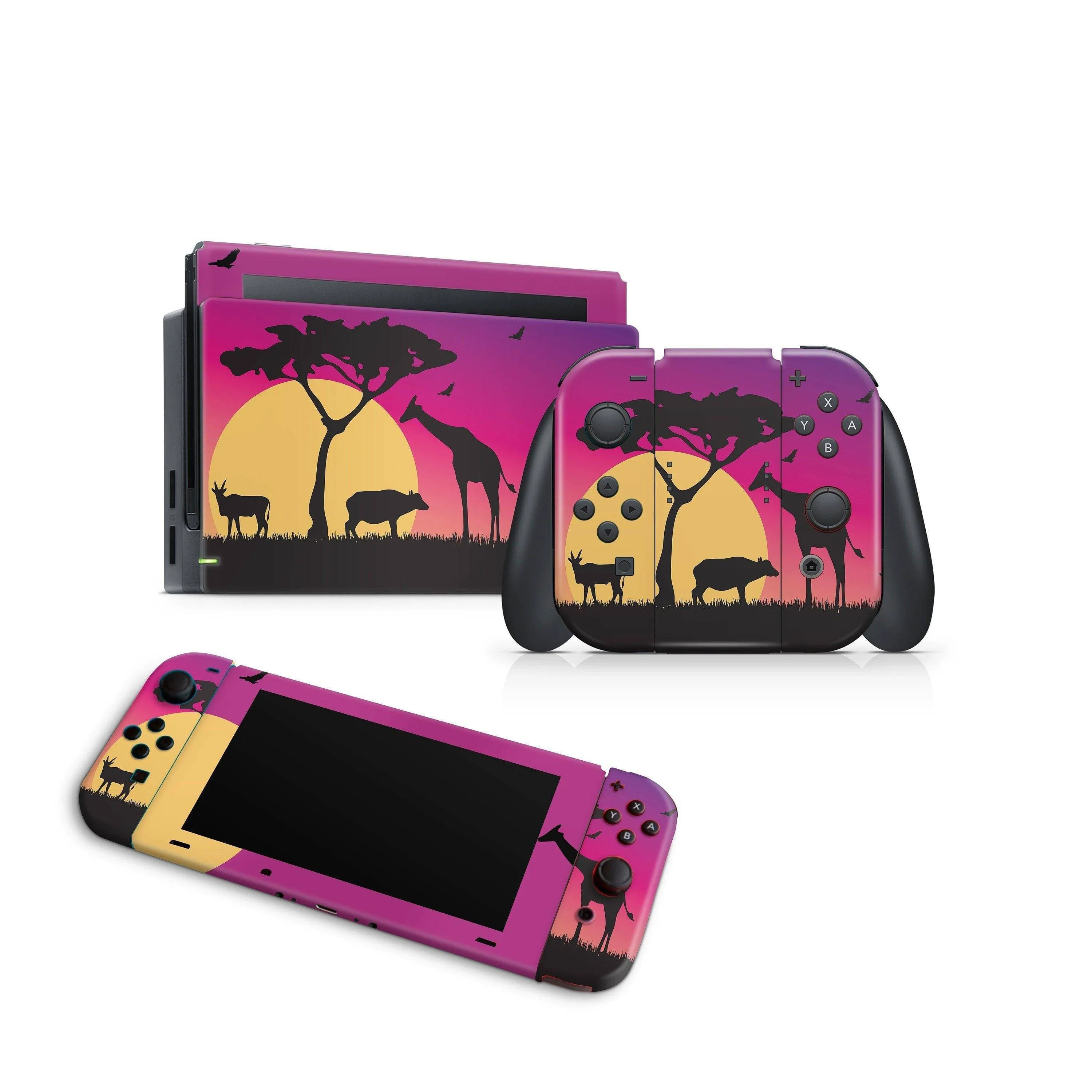 Nintendo Switch Skin Decals - Safari - Wrap Vinyl Sticker