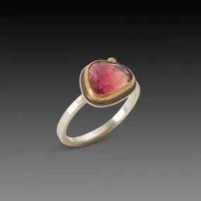 Ombre Pink Tourmaline Ring
