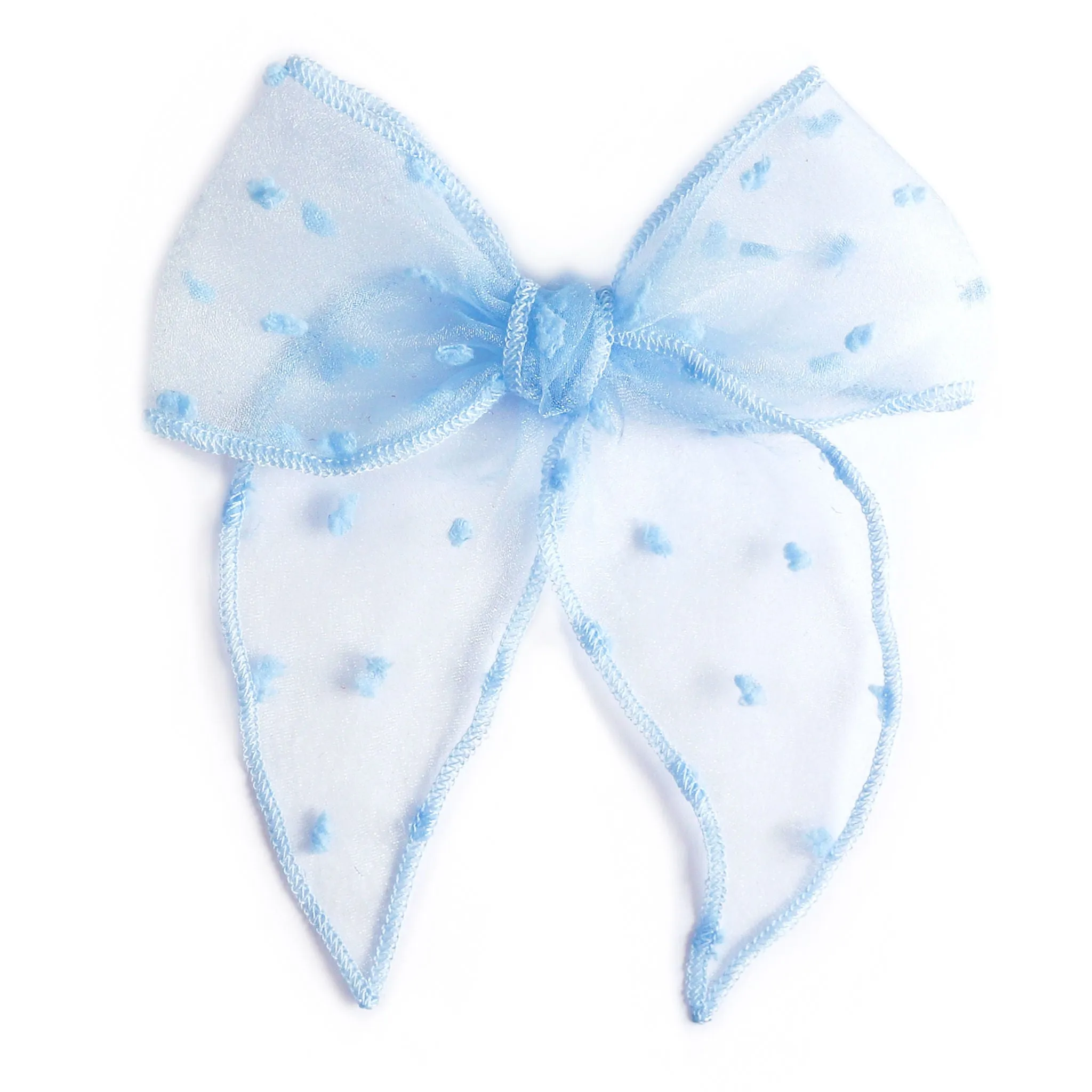 Party Girl Bow - Seaside Sheer Dot