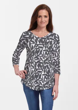 Pick Up Sticks (14300) ~ V-neck Flowy Tunic