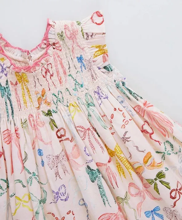 PINK CHICKEN~ Bow Stevie dress
