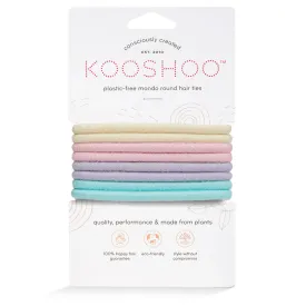 Plastic Free Mondo Round Hair Ties   - Pastel