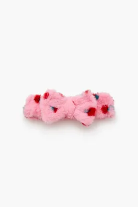 Plush Strawberry Bow Headwrap
