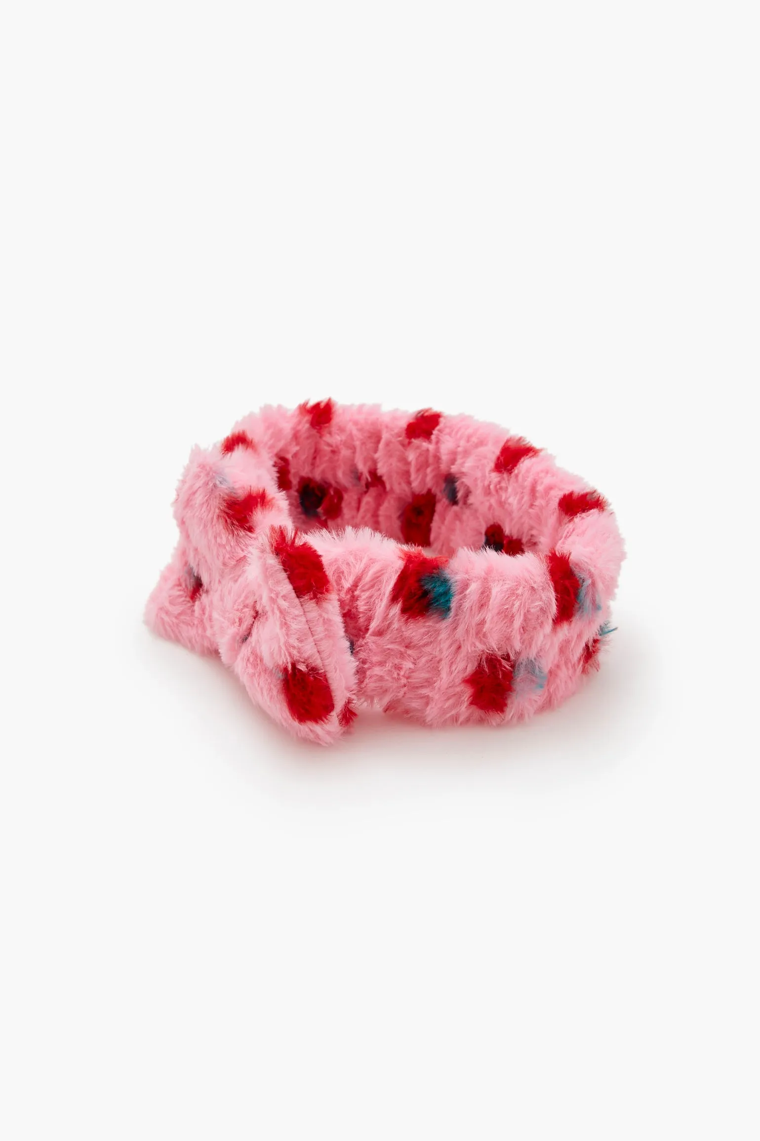 Plush Strawberry Bow Headwrap