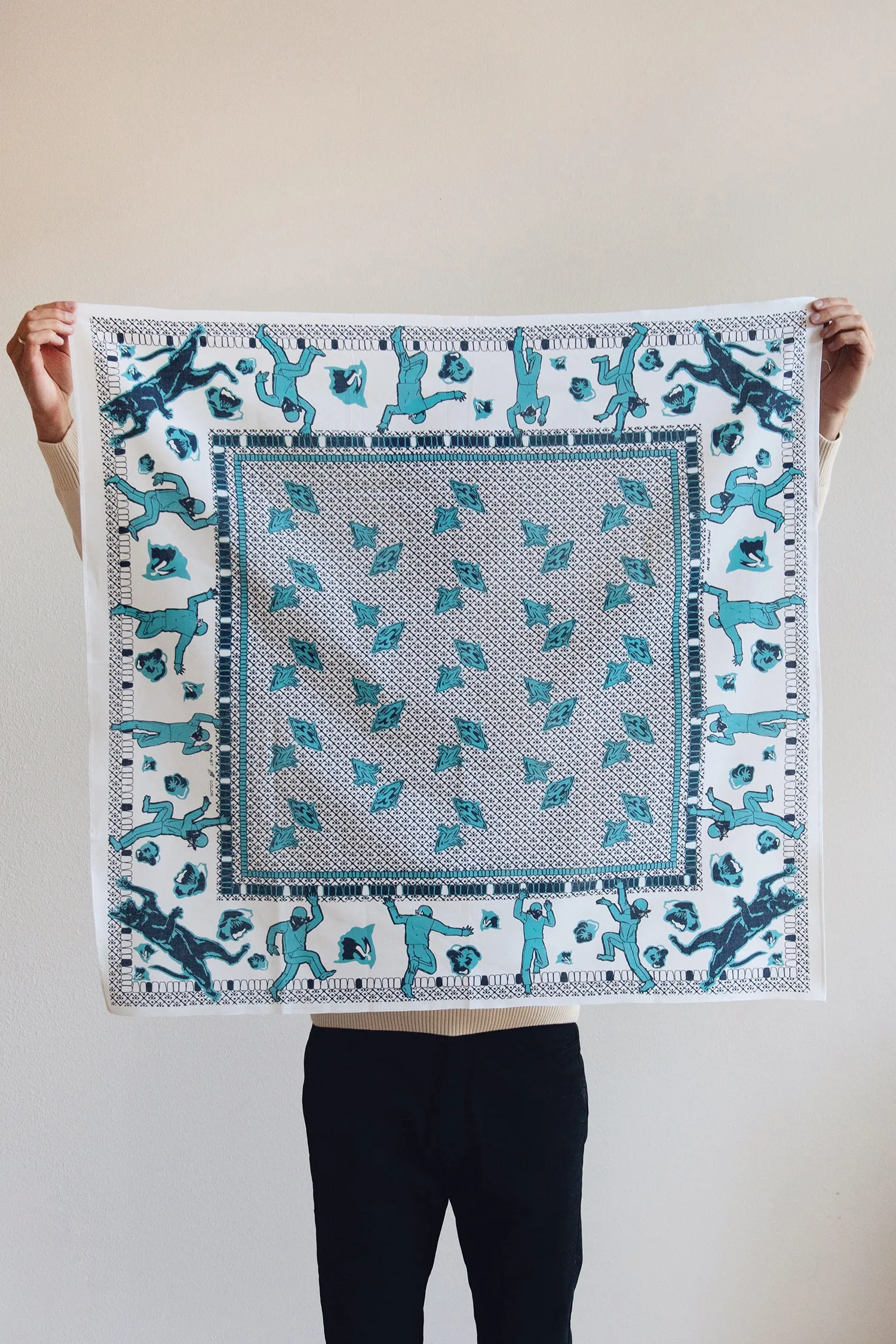 "Eejyanaika" Bandana - White Indigo