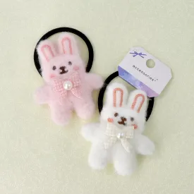 Rabbit Plush Ponytail Holder
