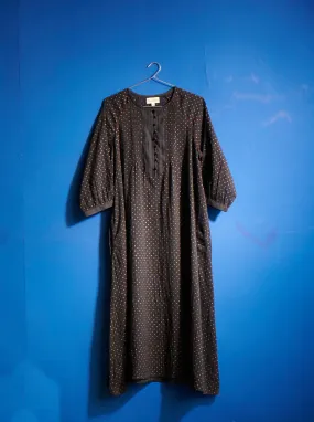 Raglan Placket Kurta in Black