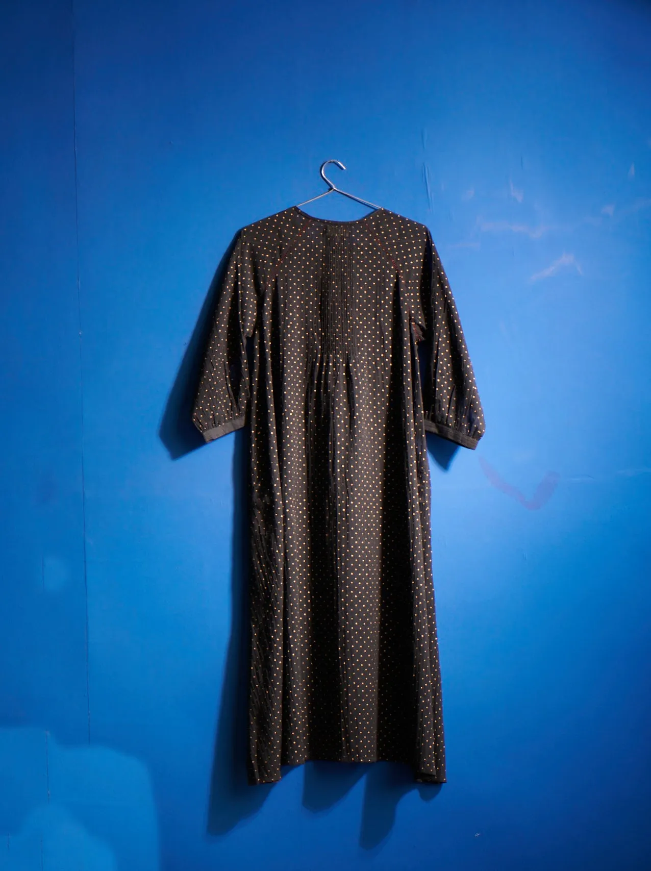 Raglan Placket Kurta in Black