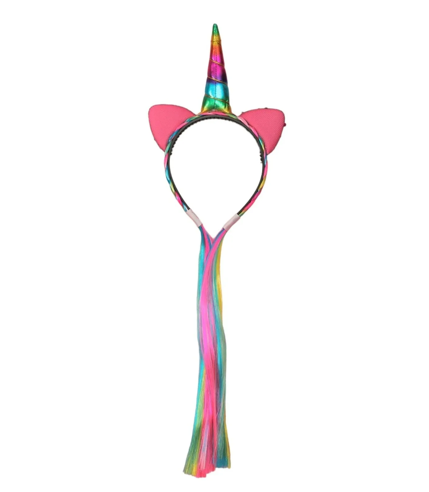 Rainbow Fantasy Horn Hair band with Sequined Ears