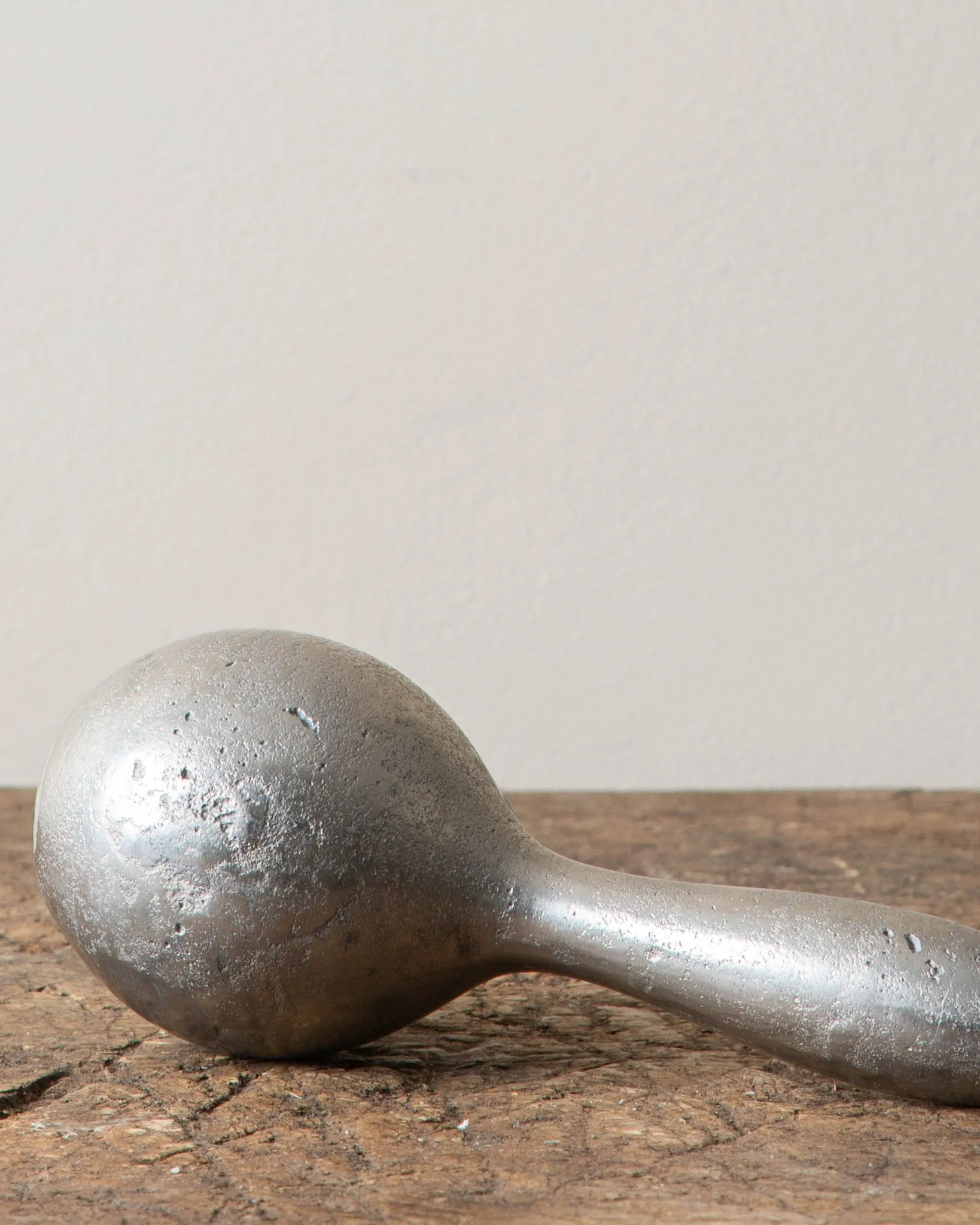 Raw Pewter Gourd Vase
