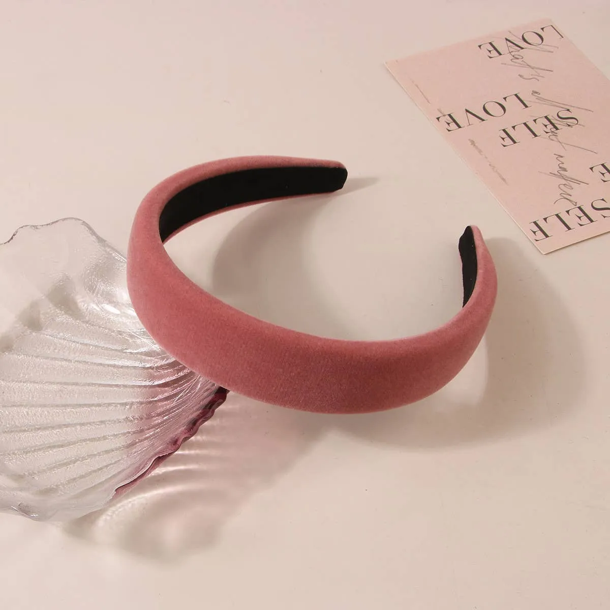 Retro Solid Headband - Caramel